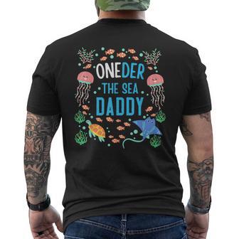 Oneder The Sea Daddy 1St Birthday Dad Matching Men's T-shirt Back Print - Monsterry AU