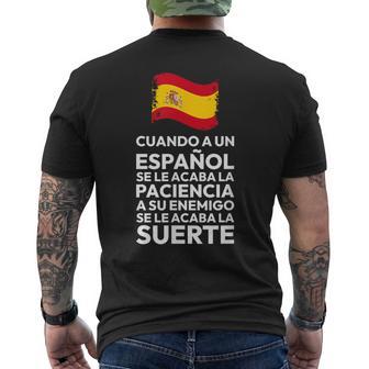 Orgullo Español Bandera España Frase Patriótica Camiseta Hombre Estampado Espalda - Regaloses