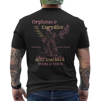 Orpheus Und Eurydike Distressed Band Griechische Mythologie Dichter T-Shirt mit Rückendruck - Geschenkecke