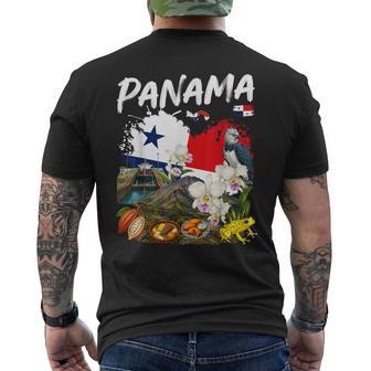 Panamanian Flag Outfit Idea For Panameñ Panama Cultural Men's T-shirt Back Print | Seseable UK