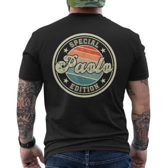 Paolo Edición Especial Dicho Divertido Nombre Paolo Camiseta Hombre Estampado Espalda - Regaloses