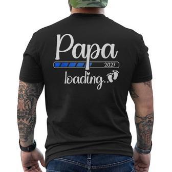 Papa 2027 Wird Bald Geladen Und Wird Papa 2027 T-Shirt mit Rückendruck - Geschenkecke