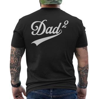 Papá De Dos Promovido Poregundaez Daddyquared Mens Camiseta Hombre Estampado Espalda - Regaloses
