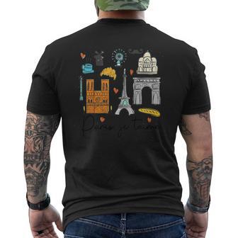 Paris Je T'aime Paris Lover Traveling France Bébé Enfant T-shirt imprimé au dos - Cadeauxyz