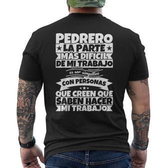 Pedrero Divertido La Parte Camiseta Hombre Estampado Espalda - Regaloses