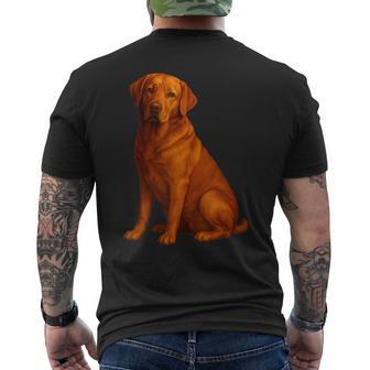 Perro Labrador Retriever De Mamá Y Papá De Red Lab Camiseta Hombre Estampado Espalda - Regaloses