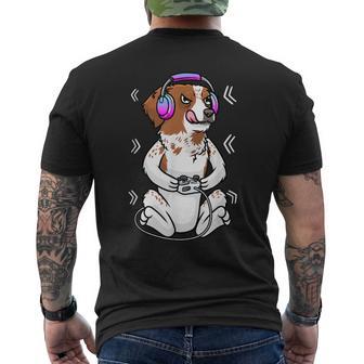 Perropaniel Bretón Gamer Gaming Épagneul Bretón Español Camiseta Hombre Estampado Espalda - Regaloses