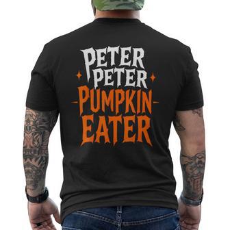 Peter Peter Pumpkin Eater Halloween Couples Costume Men's T-shirt Back Print - Thegiftio UK