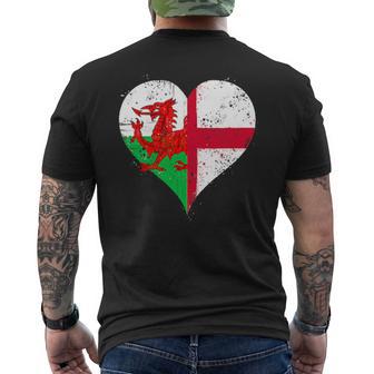 Petit Drapeau Angleterre Pays De Galles Fans Gallois Anglais T-shirt imprimé au dos - Cadeauxyz