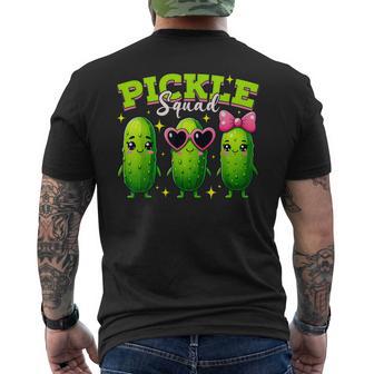 Pickle Squad Pickle Costume Vegan Pickle Crew Men's T-shirt Back Print - Thegiftio UK