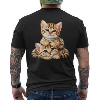 Pila De Animales Gatos Increíbles Camiseta Hombre Estampado Espalda - Regaloses