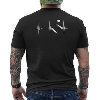 Pinball Latido Del Corazón Pulsoolteando Pelota Jugador Camiseta Hombre Estampado Espalda - Regaloses
