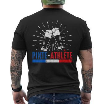 Pinte Athlète France Bière Humour Apéro Fête Amis Cadeau T-shirt imprimé au dos - Cadeauxyz