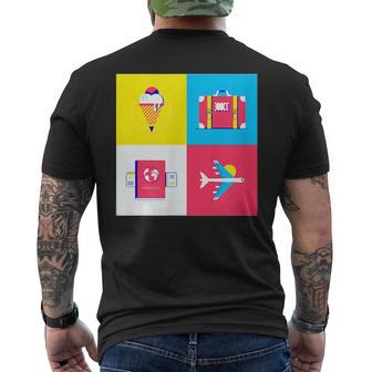 Plat Pouracances D'été T-shirt imprimé au dos - Cadeauxyz