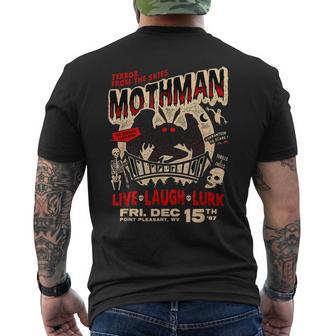 Point Pleasant Wv Poster Cryptids Mm Festival Mothman Men's T-shirt Back Print - Thegiftio UK