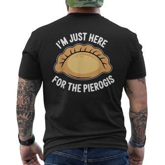 Polish Food Pierogi Just Here For The Pierogis Polska Men's T-shirt Back Print - Thegiftio UK