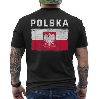 Pologne Drapeau Polonais Poland Polska T-shirt imprimé au dos - Cadeauxyz