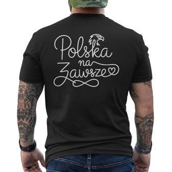 Polonia Es Paraiempre Arte De Línea De Corazón Patriótico Polaco Camiseta Hombre Estampado Espalda - Regaloses