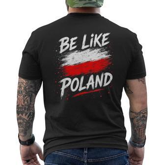 Be Like Polonia Polonia Polonia Patriótica Polonia Europaiajes Camiseta Hombre Estampado Espalda - Regaloses