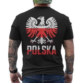 Polonia Polska Bandera Águila Camiseta Hombre Estampado Espalda - Regaloses