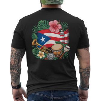 Porto Rico Boricua Coqui Frog Tainoun Drapeau Portoricain T-shirt imprimé au dos - Cadeauxyz