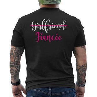 Pour Petite Amie Fiancée Fiançailles Fête Couple Fiancée T-shirt imprimé au dos - Cadeauxyz