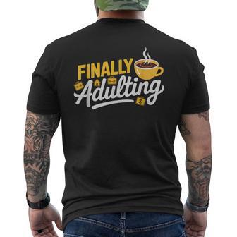 Premier Emploi Enfin Adulte Nouvelle Embaucheie D T-shirt imprimé au dos - Cadeauxyz