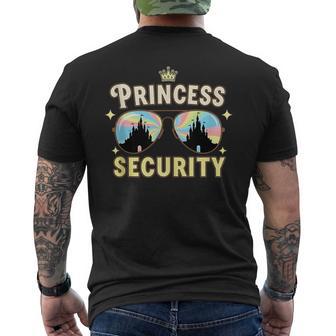 Princess Security Protection Squad Vacation Family Matching Men's T-shirt Back Print | Seseable UK