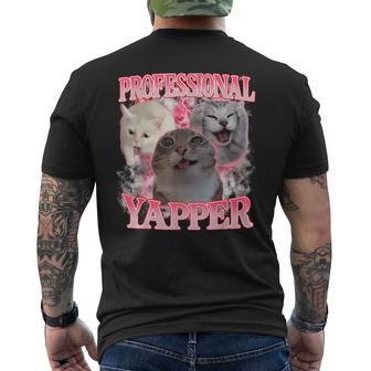 Professional Yapper Cat Oddly Specific Dank Cat Meme Men's T-shirt Back Print - Thegiftio UK