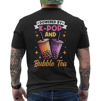 Propulsé Par K-Pop Et Bubble Tea Fan De Musique Coréenne Boba Tea T-shirt imprimé au dos - Cadeauxyz