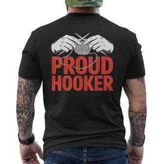 Proud Crochet Lover Yarn Humor Camiseta Hombre Estampado Espalda - Regaloses
