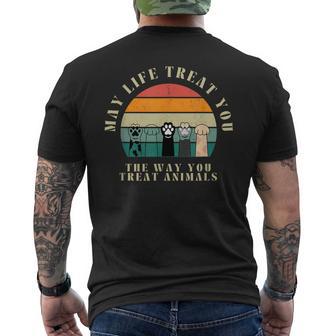 Que Laida Te Trate Como Tratas A Los Animales Gráficos Camiseta Hombre Estampado Espalda - Regaloses