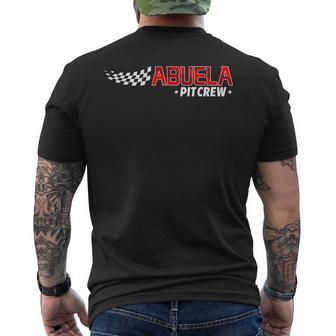 Race Car Birthday Party Racing Family Abuela Pit Crew Men's T-shirt Back Print - Thegiftio UK