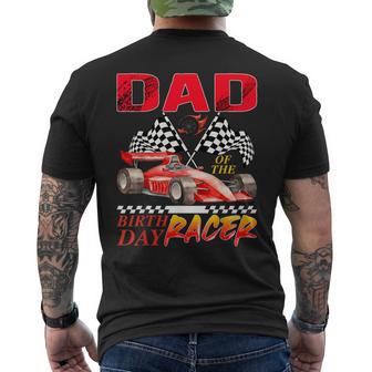 Race Car Dad Of The Birthday Racer Racing Family Men's T-shirt Back Print - Thegiftio UK