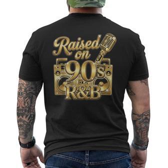 Raised On 90S R&B Cassette Rétro Rétro Oldchool Rnb T-shirt imprimé au dos - Cadeauxyz