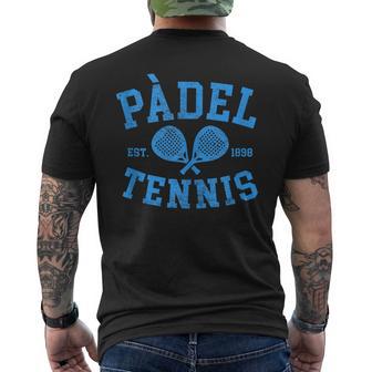 Raqueta De Pádel Deporte Padelista Jugador De Tenis Padel In Mangas Camiseta Hombre Estampado Espalda - Regaloses