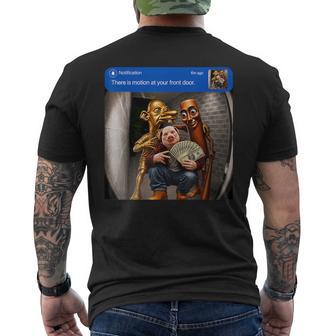 There Is Motion Your Front Door Tung Sahur John Pork Neegy Men's T-shirt Back Print - Thegiftio UK