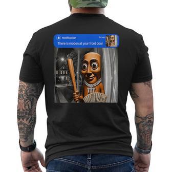 There Is Motion At Your Front Tung Tung Tung Sahur Money Men's T-shirt Back Print - Thegiftio UK