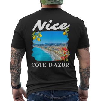 Recuerdo De Niza FranciaFrancia Niza In Mangas Camiseta Hombre Estampado Espalda - Regaloses