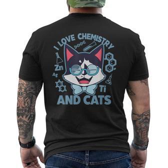 Regalos De Química Amo La Química Y Los Gatos Química Divertida Camiseta Hombre Estampado Espalda - Regaloses