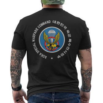 República De Corea Del Ejército De Corea Fuerzas Especiales Boinas Negras Camiseta Hombre Estampado Espalda - Regaloses