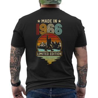 Retro 1966 60Th Birthday Bigfoot Adventure 60-Year-Old Men's T-shirt Back Print - Thegiftio UK