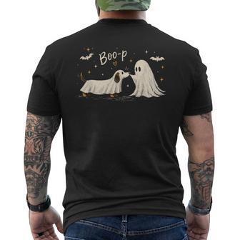 Retro Boo Boo-P Dog Ghost Halloween Dog Lovers Dog Men's T-shirt Back Print | Seseable UK
