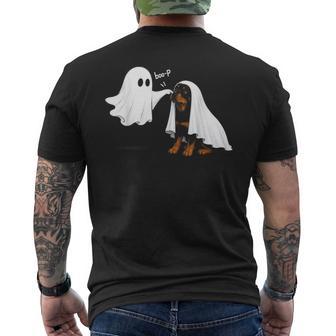 Retro Boo Boo-P Dog Ghost Halloween Rottweiler Lovers Men's T-shirt Back Print - Thegiftio UK