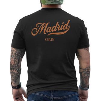 Retro España Ciudad -Intage Madrid Camiseta Hombre Estampado Espalda - Regaloses