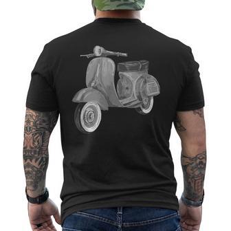 Retrocooter De Época Moto Conductorescooters Camiseta Hombre Estampado Espalda - Regaloses