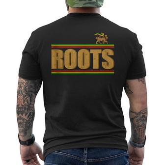 Roots Reggae Madera In Mangas Camiseta Hombre Estampado Espalda - Regaloses