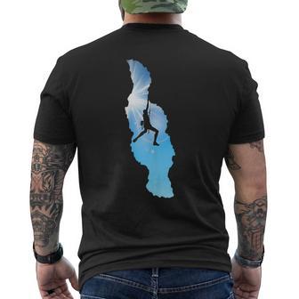 Ropa De Escalada En Roca Diseño De Escalada Para Hombres In Mangas Camiseta Hombre Estampado Espalda - Regaloses