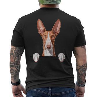 Sabueso Ibicenco Divertido Peeking Podenco Amante De Los Perros Ibicenco Camiseta Hombre Estampado Espalda - Regaloses
