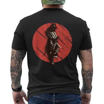 Samouraï Guerrier Japonais Avec Épée Et Masque T-shirt imprimé au dos - Cadeauxyz